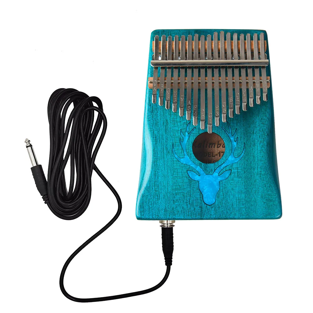 

17 клавиш Электрический Kalimba большой набор для фортепиано Портативный клавиатура для музыкального инструмента (клен EQ тип) 17 ключ kalimba игруше...