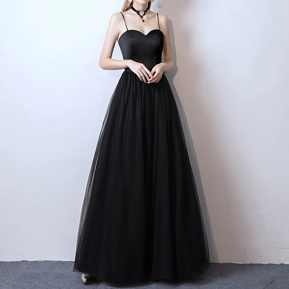 Черное шифоновое вечернее платье сексуальное Бандажное с открытой спиной лето