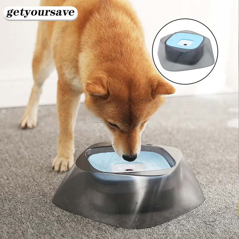 

Миска для кошек, 1,4 л, поилка для собак, не мокрая поилка для щенков, Экологичная поилка из полипропилена и полипропилена, кормушка для домашн...