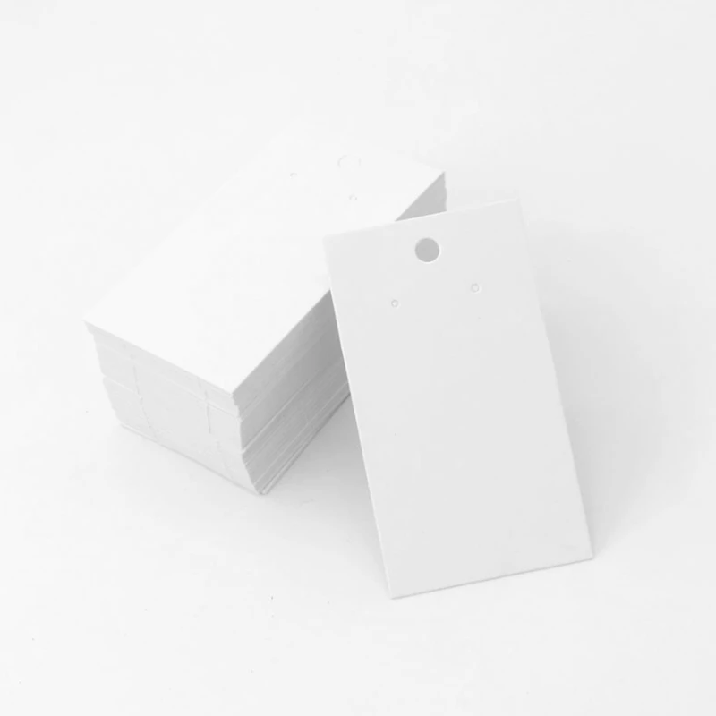 

50pcs 5x9cm jewelry package paper Card Earring Card Holder Blank Kraft Paper Tags for DIY Ear Studs Jewelry Display