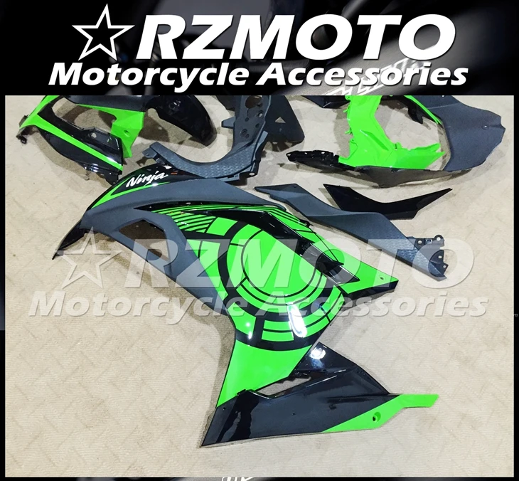 

High quality New ABS Fairing Kit Fit for Kawasaki Ninja300 EX300 2013 2014 2015 2016 2017 ZX300R 13 14 15 16 17 Green Black Cool