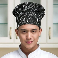 8 colors hotel chef restaurant mushroom hat waiter work bakers pleated without eaves crimping high top cotton unisex new style