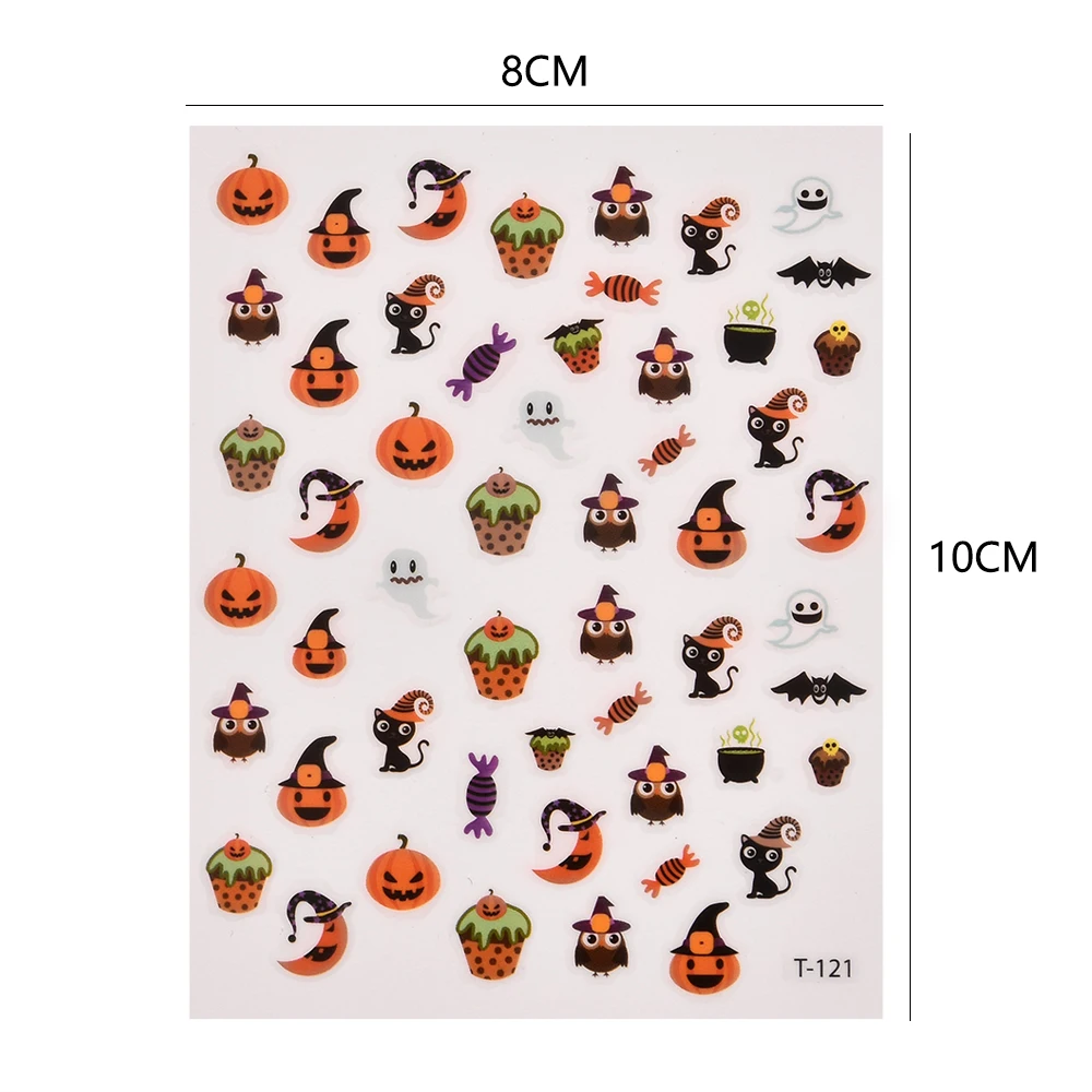 1 лист наклейка для ногтей Хэллоуин | Красота и здоровье