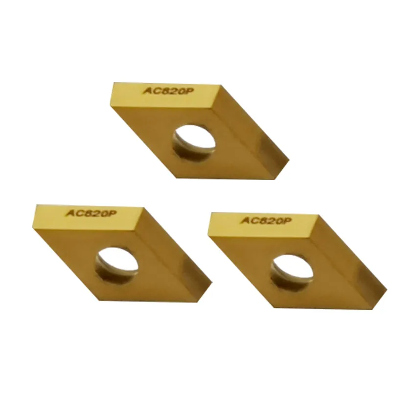 

DCMT11T302N-SU AC820P/DCMT11T304N-SU AC820P/DCMT11T308N-SU AC820P DCMT32.50.5 DCMT32.51 DCMT32.52 CNC carbide inserts 10PCS/BOX