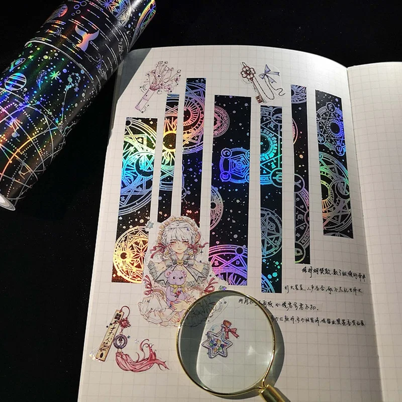 

4Pcs/Set Luxury Laser Washi Tape Set Masking Tape Stationery Journal Washitape Decoration Foil Washi Tape