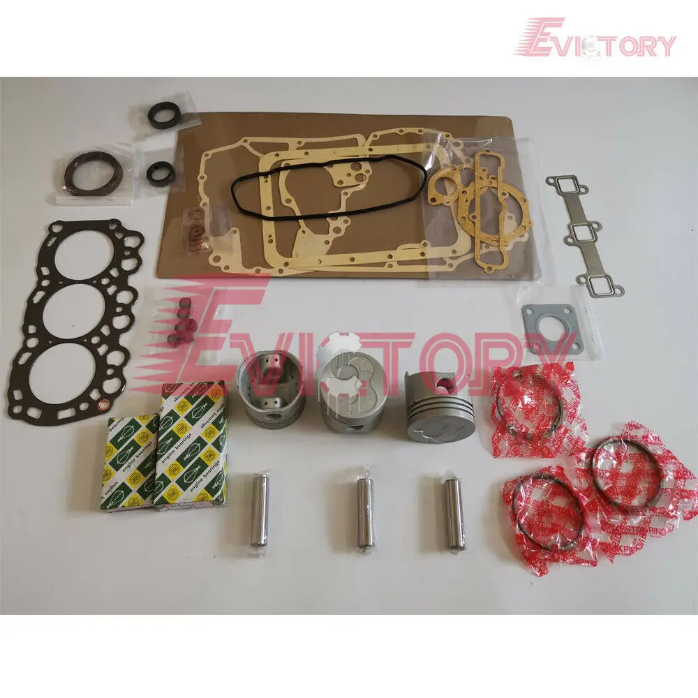 

For MITSUBISHI L3C rebuild kit piston ring + cylinder head gasket + bearing