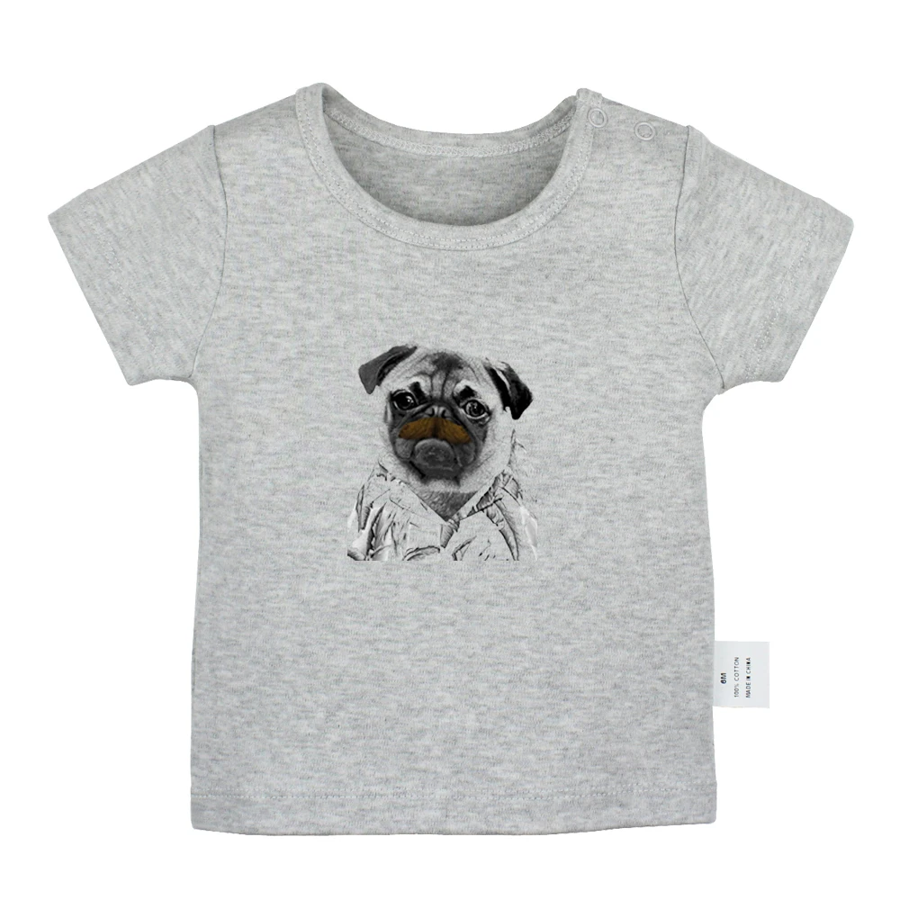 Мужские футболки с изображением мопса Фрэнка в черном цвете животных для