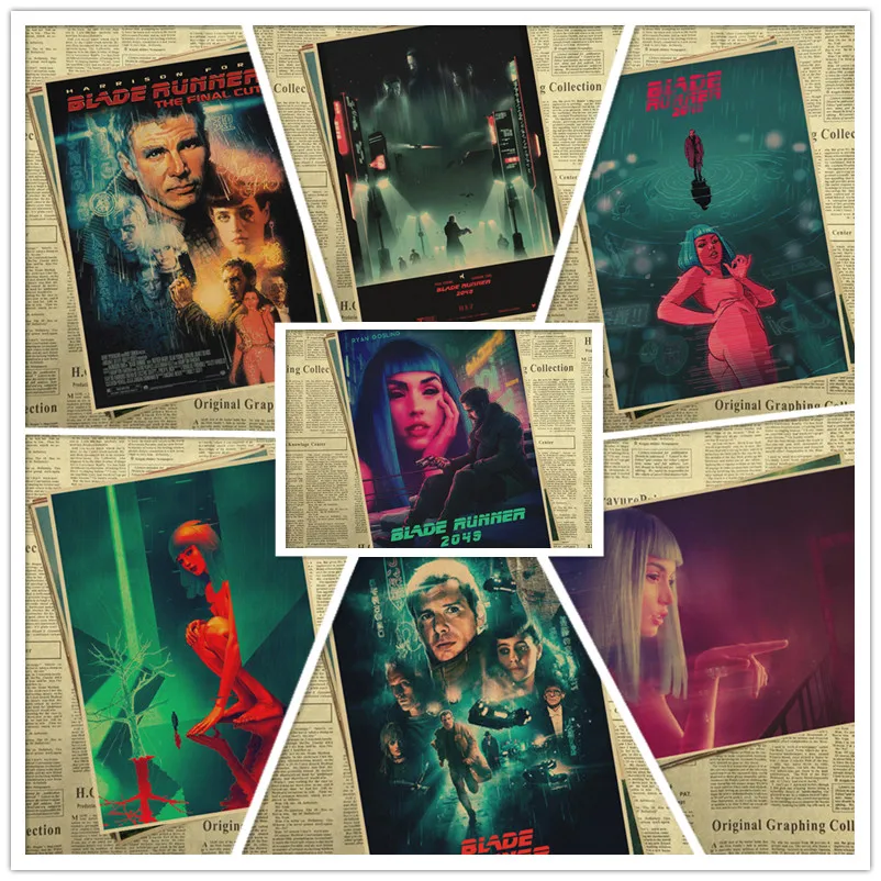 Blade Runner постер фильма комплект крафт бумага кафе бар ретро плакат декоративной