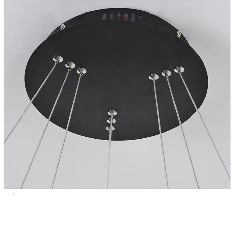 Современные круглые светодиодные хрустальные люстры для гостиной большой блеск