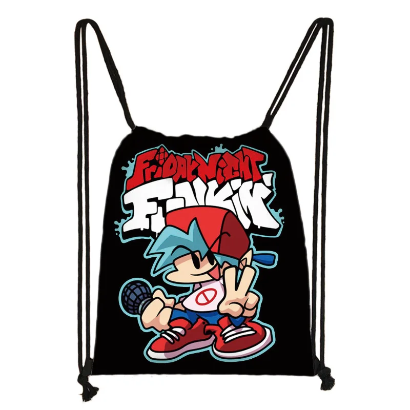 Сумка на шнурке Funkin для игры пятница ночь повседневный ранец мальчиков и девочек