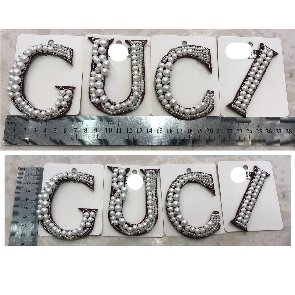 GUGUTREE вышивка нашивка с надписью вышитые блестками расшитое бисером письма патчи