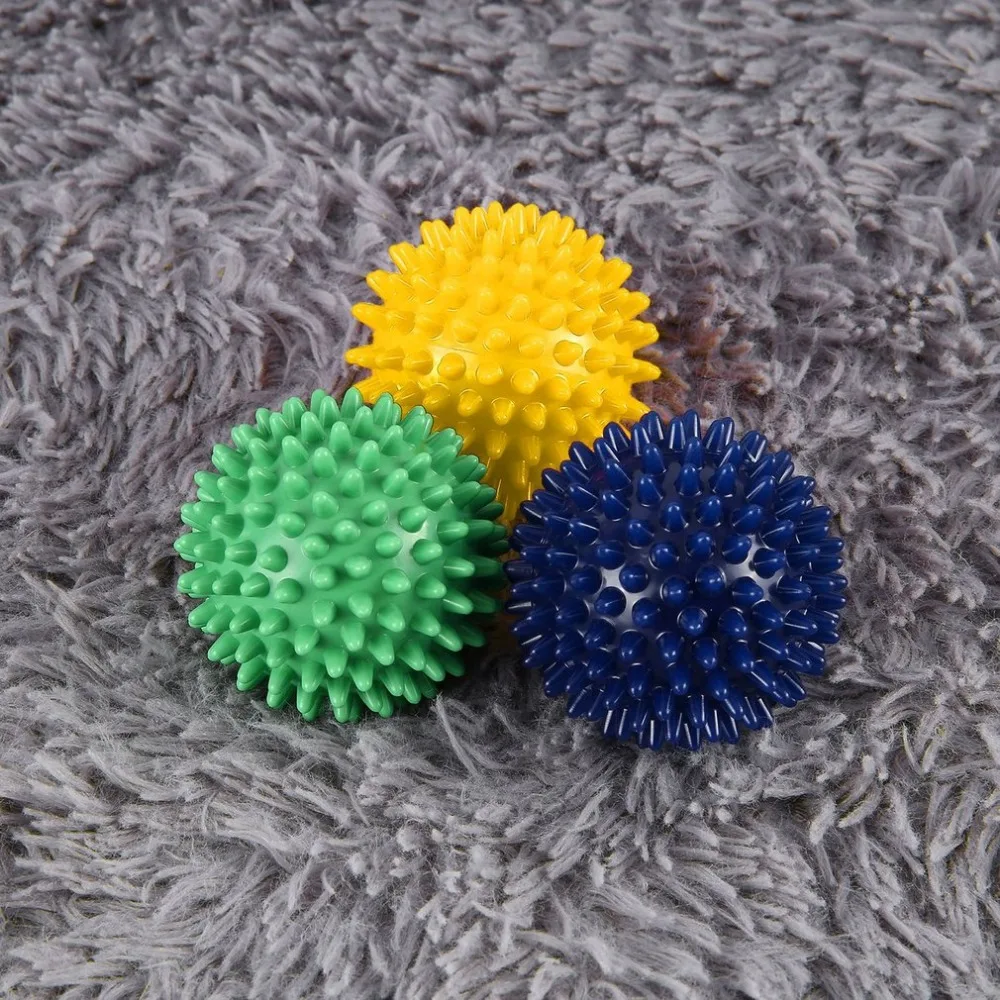 8 см ПВХ высокой плотности шиповник Массажный мяч для ног Боль подошвенный Fasciitis