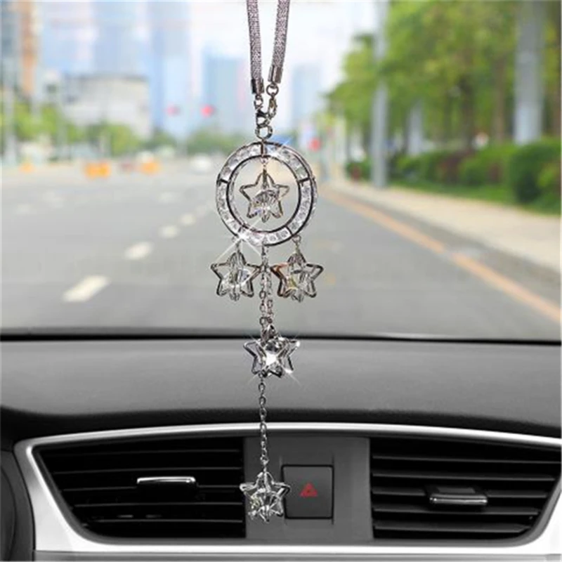 Автомобильная подвеска металлический кристалл пентаграмма висячие украшения