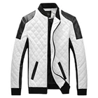 Осень-зима 2021 мужская кожаная куртка повседневная Высококачественная классическая мотоциклетная куртка Мужская Утепленная куртка с воротником-стойкой