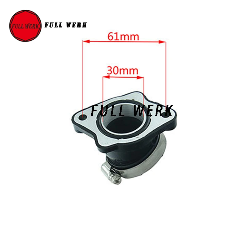 30 мм МОТОЦИКЛ КАРБЮРАТОР СКУТЕР впускной коллектор трубы двигатель Труба для