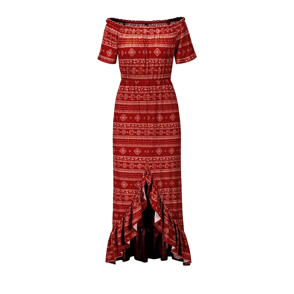 Сексуальное клетчатое платье с одним плечом и большими качелями лето 2020