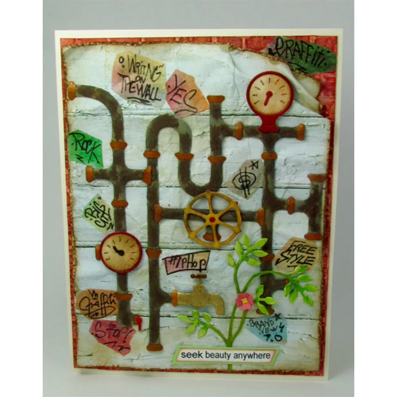 Новинка 2021 шаблон клапана трубопровода крана металлические Вырубные штампы для