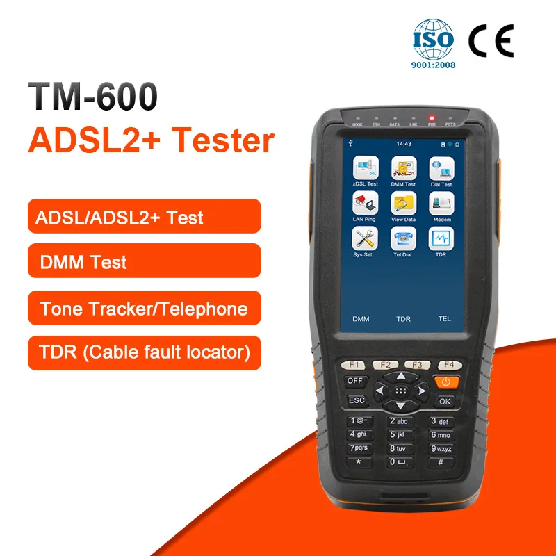 TM-600 ADSL ADSL2 Tester ADSL WAN & LAN Tester xDSL Line Test Equipment DSL Physical layer test TM600 DMM  test