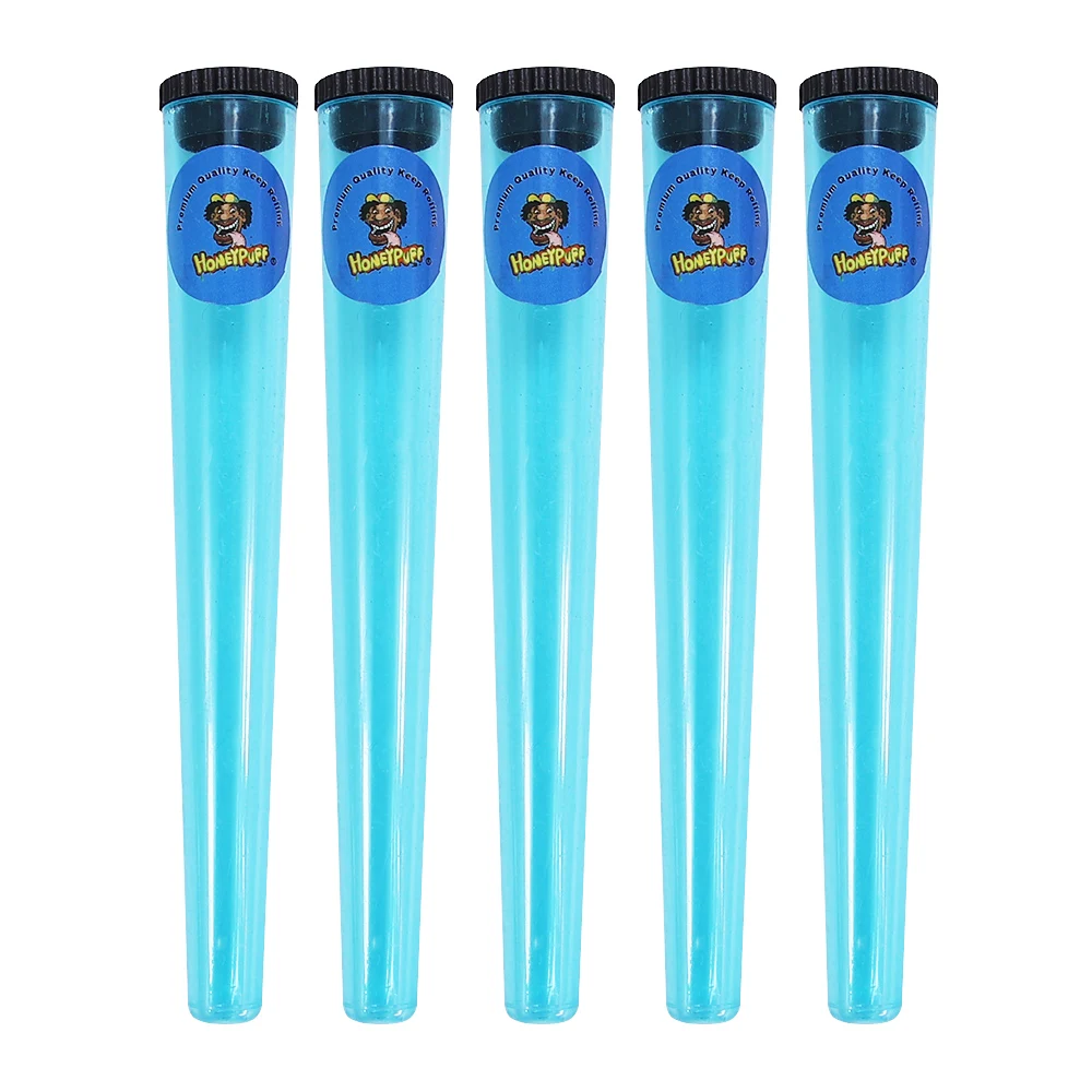 10pcs Acrylic Pop Top Portable Tobacco Pipe Storage Hand Herb Cigarette Roller Container Reusable Clear Window Dram Valis Box