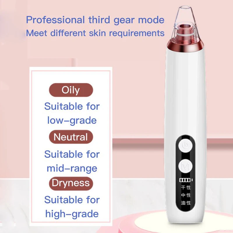 

New Electric Acne Blackhead Vacuum Remover Blackhead Remover Face Washer Facial Pore Cleaner Exfoliating Beauty Skin Care Tool