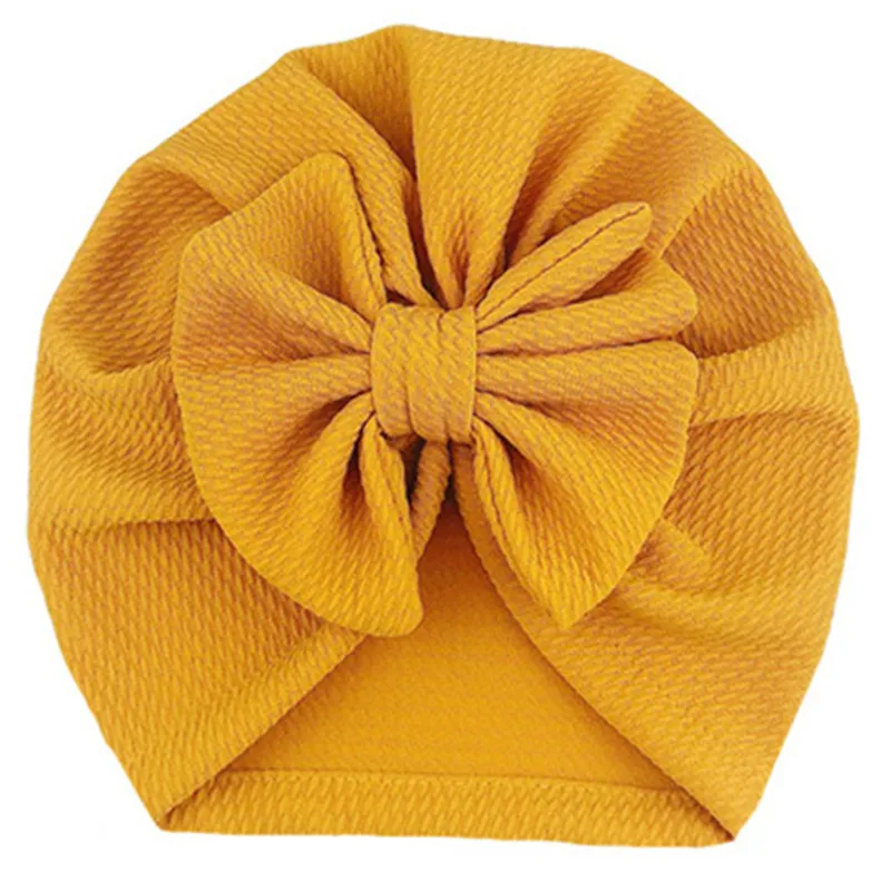 Теплые детские шапки для мальчиков и девочек милые шляпы с бантом младенцев