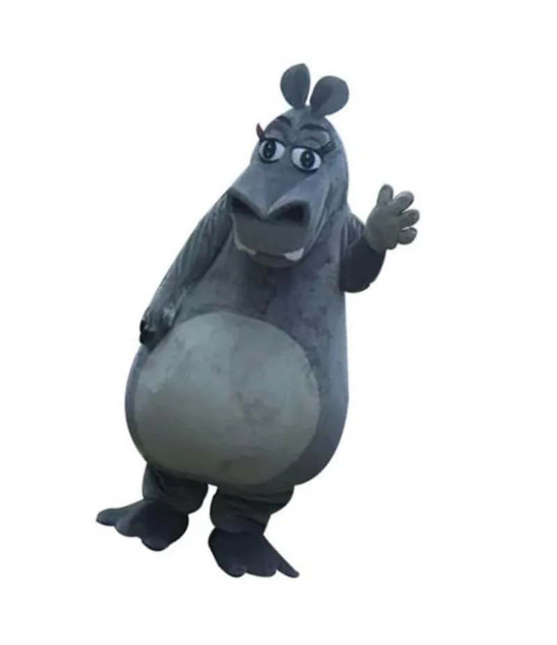 Костюм талисмана из бегемота Карнавальный костюм Вечерние платья для игр