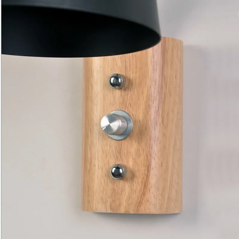 Nordic Wood Art настенные лампы креативные Спальня прикроватная лампа для балкона