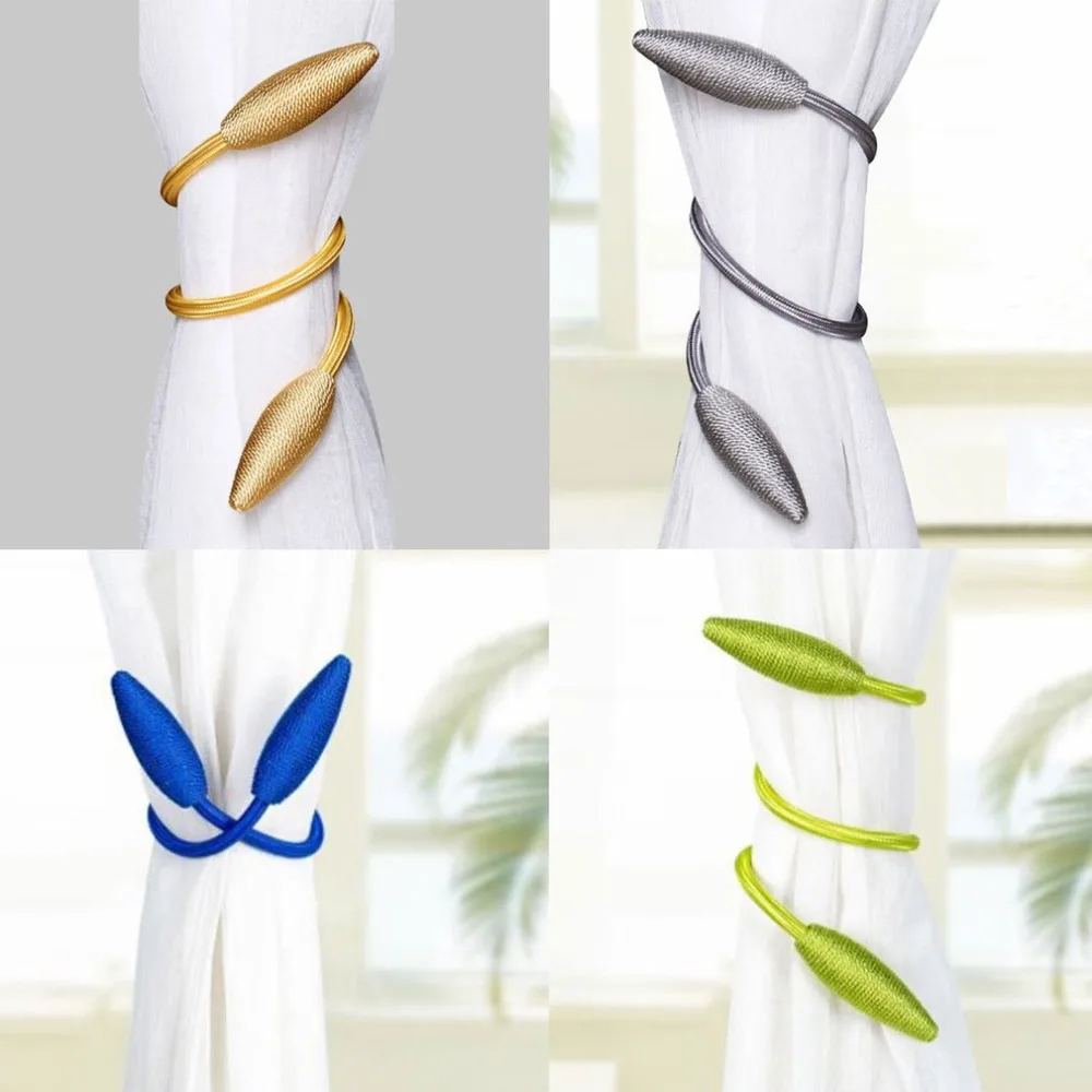 2018 NEW Magnetic Curtain Tiebacks Universal Tie Rings Modern Rope Living Room Buckle | Обустройство дома