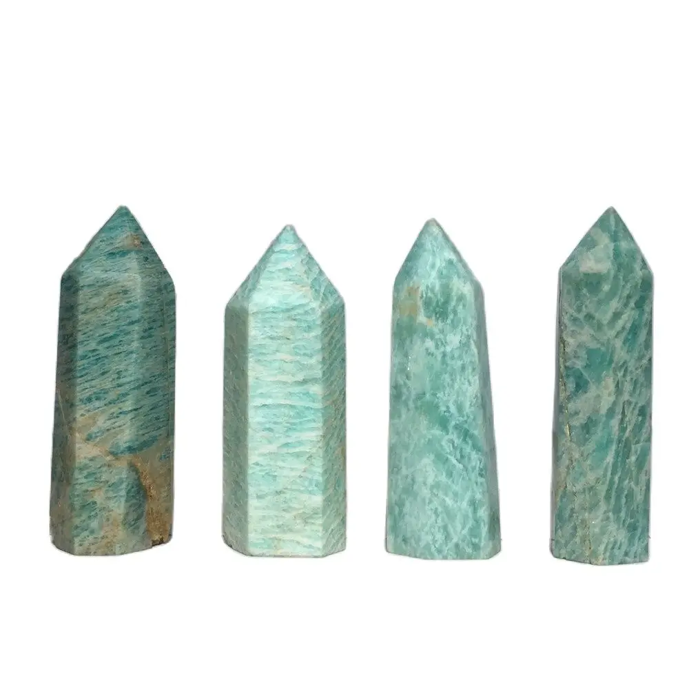 

Натуральный Амазонит, кварцевый кристалл, точечная палочка, лечебный обелиск, зеленая башня, украшение для дома, пирамида (50-60 мм)