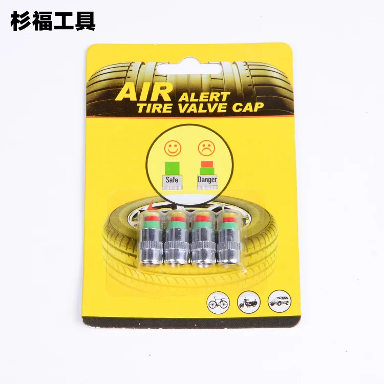 

Automobile Tire Pressure Warning Cap Supply 2.4bar Copper Core Tire Pressure Visual Monitoring Cap