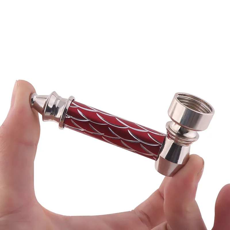 

Mini Smoking Pipe with Combustion Supporting Net Weed Accessories Gift for Men Creative Metal Tobacco Pipes Portable Smoke Herb
