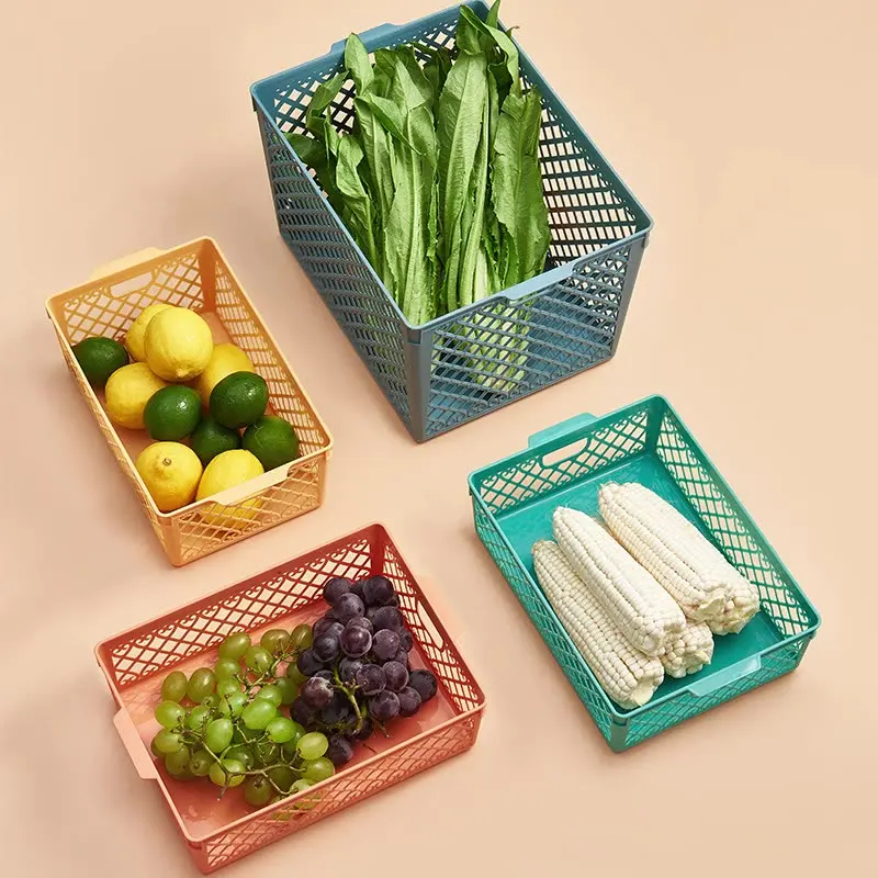 2 шт., пластиковая корзина для хранения фруктов и овощей