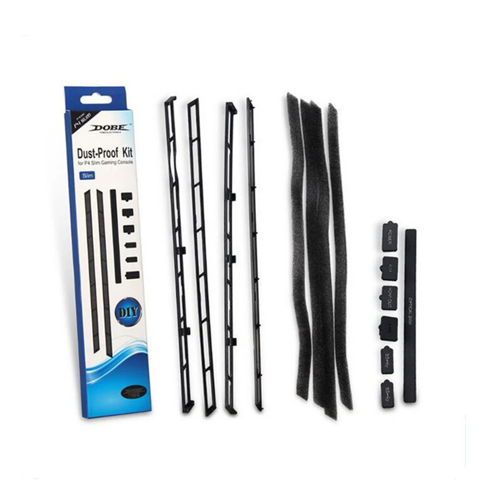 

for PS4 Pro Dust Proof Cover Case Mesh Stopper Pack Kits for PS4 Pro Gaming Console 2-in-1 Dust Prevention Cover Dustproof Kit