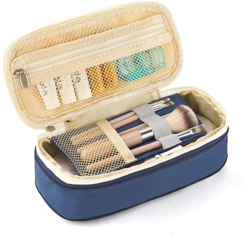 

Angoo [C-Block] Pocket Pen Pencil Case, Fold Stationery Items Storage Bag, Organizer for Cosmetic Travel Student School F449