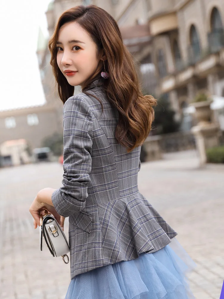 Женская одежда костюм куртка женская весна и осень новая Корейская короткая