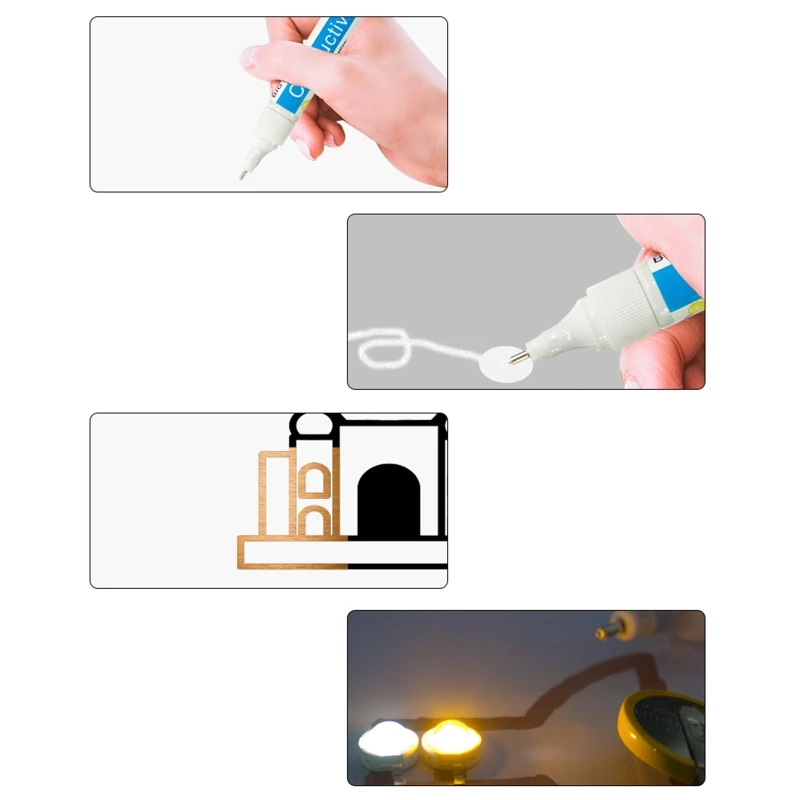 Silver Conductive Pen Bronze Paint Circuit Designing Tool for Teacher Student Repair Accessories | Канцтовары для офиса и дома