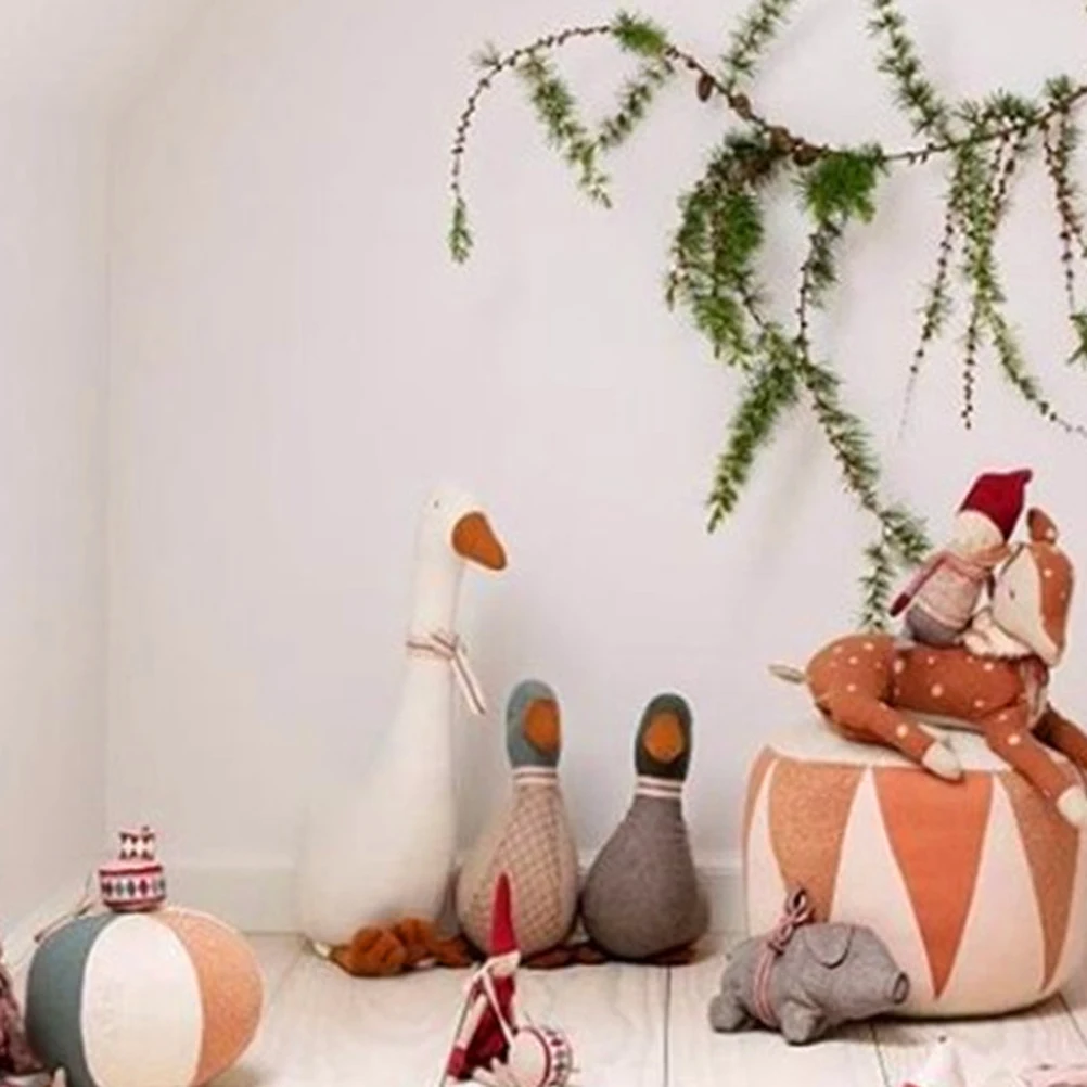 Детская плюшевая игрушка большой белый лебедь плюшевые животные чистая