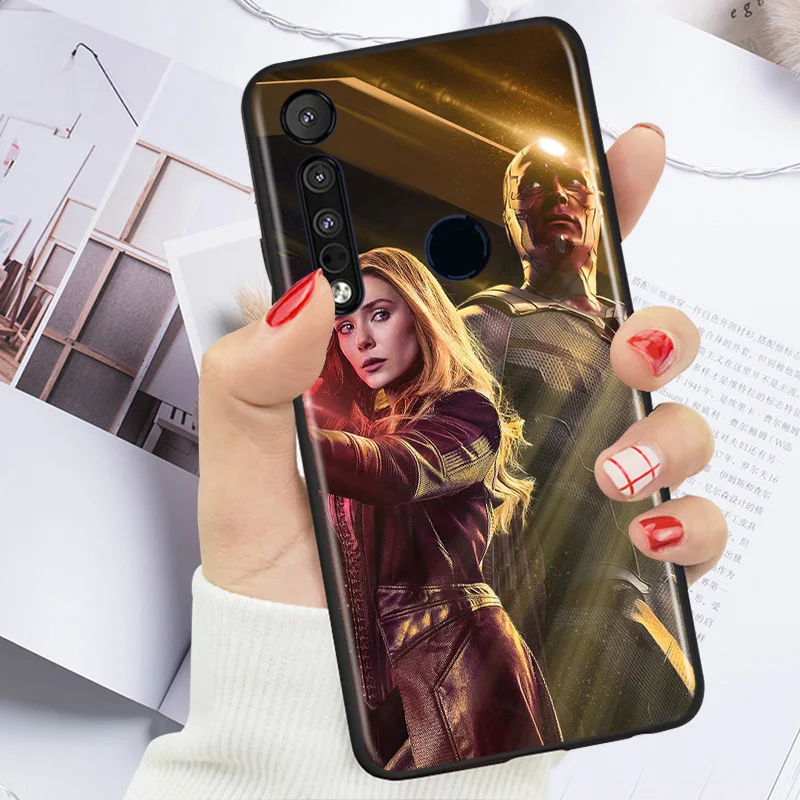 

Marvel Avengers Super Hero Scarlet Witch For Motorola G9 G8 G Power One Fusion Edge E6 Plus Play Lite TPU Silicone Phone Case