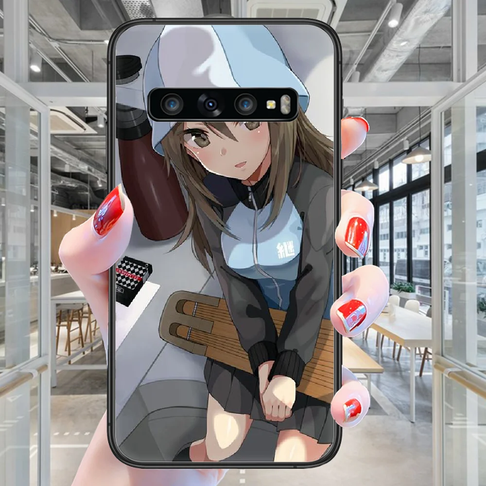 Чехол для телефона с аниме GIRLS und PANZER Samsung Galaxy Note S 8 9 10 20 Plus E Lite Uitra черный бампер из