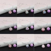 new aromatherapy painting vintage bracelet essential oil diffuser perfume lockets music ball lucky cat bangle for women jewelry