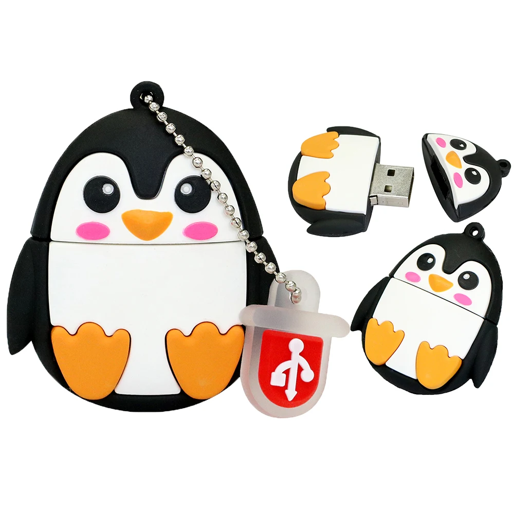 Новое поступление USB флеш накопитель 128 ГБ 4 8 16 32 64 Мини милая сова/робот память 7