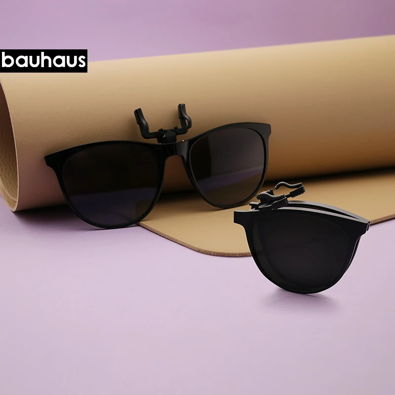 Высококачественные складные солнцезащитные очки Bauhaus поляризационные на клипсе