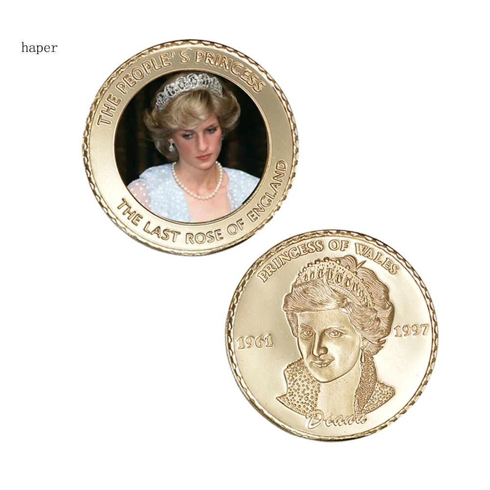 8 шт./лот Высокое качество 24k принцессы Уэльской позолоченные металлические