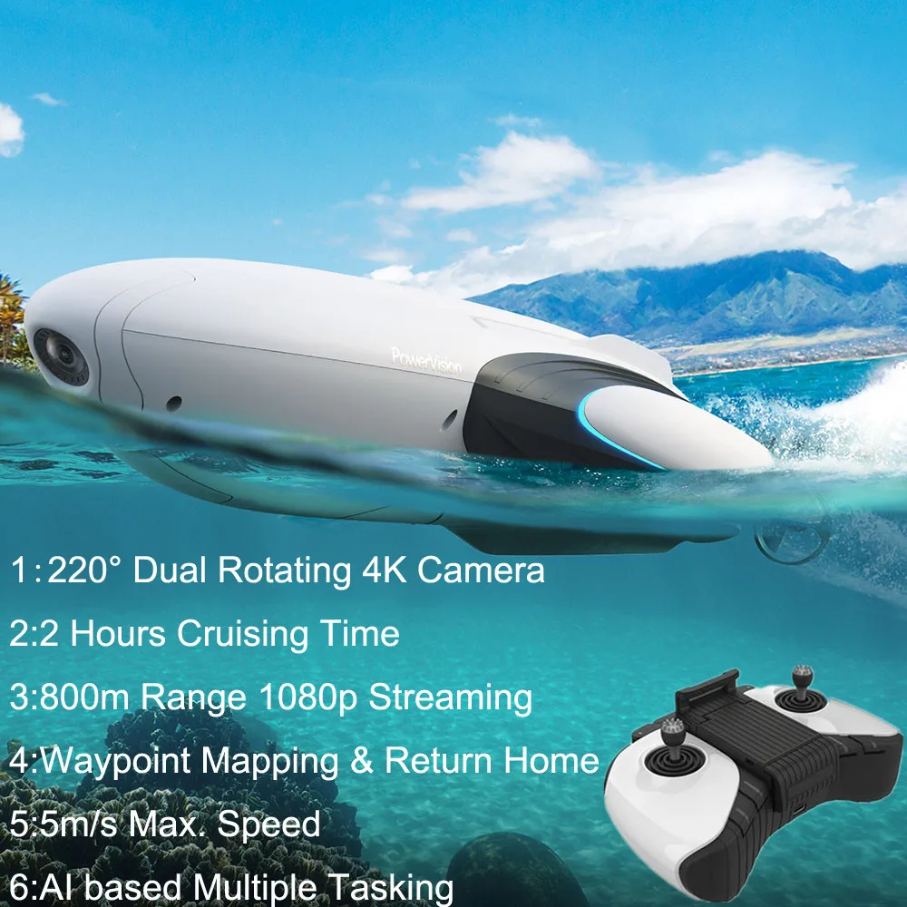 Precio Drones De Pesca Subacuática Con Cámara HD, 4K, GPS, Retorno Automático, 800m, Gancho De Remolque Remoto, Cebo Inteligente, Herramienta De Pesca