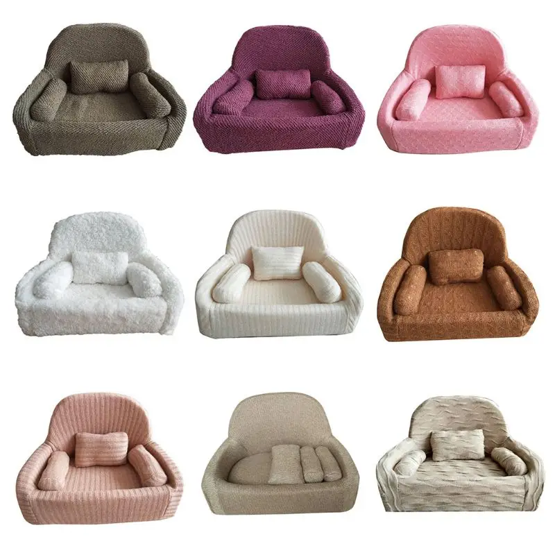 4 шт./компл. реквизит для фотосъемки новорожденных диван подушка младенцев