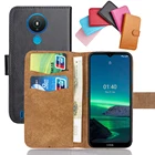 6 цветов для Nokia 1,4 чехол 6,52 дюйма Кожаный Модный Роскошный многофункциональный чехол для телефона Nokia 1,4 слоты для карт защитный чехол