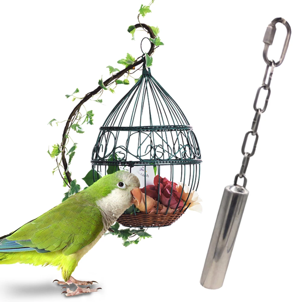 Новый колокольчик Игрушка для птиц из нержавеющей стали сверхпрочные