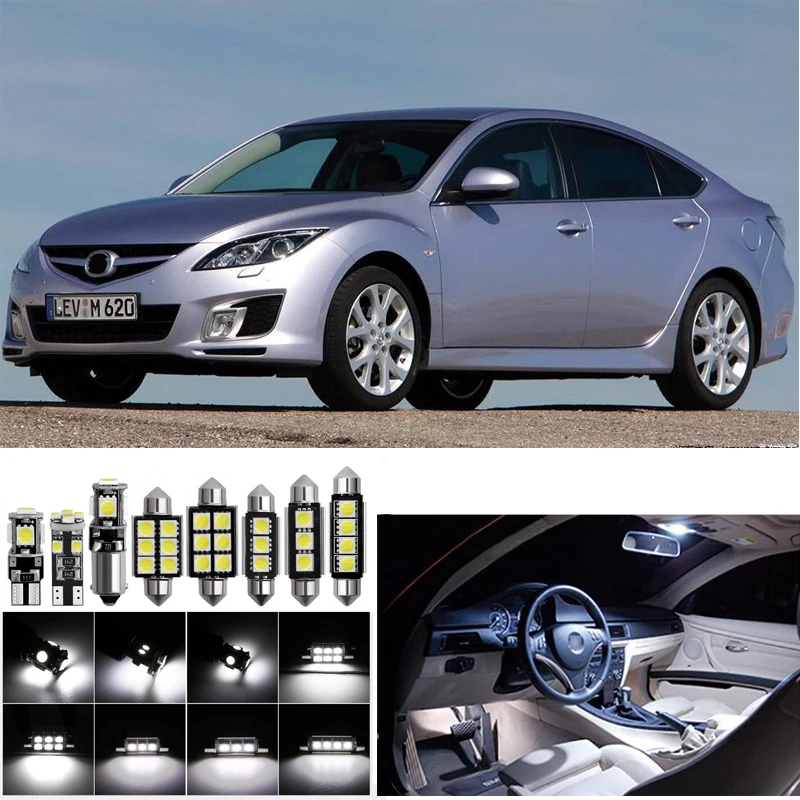 12 шт. Автомобильные светодиодные лампы для багажника Mazda6 2009 2010 2011 | Автомобили и