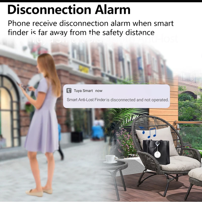 Смарт-ключ Tuya портативный беспроводной с Bluetooth и защитой от потери | Безопасность