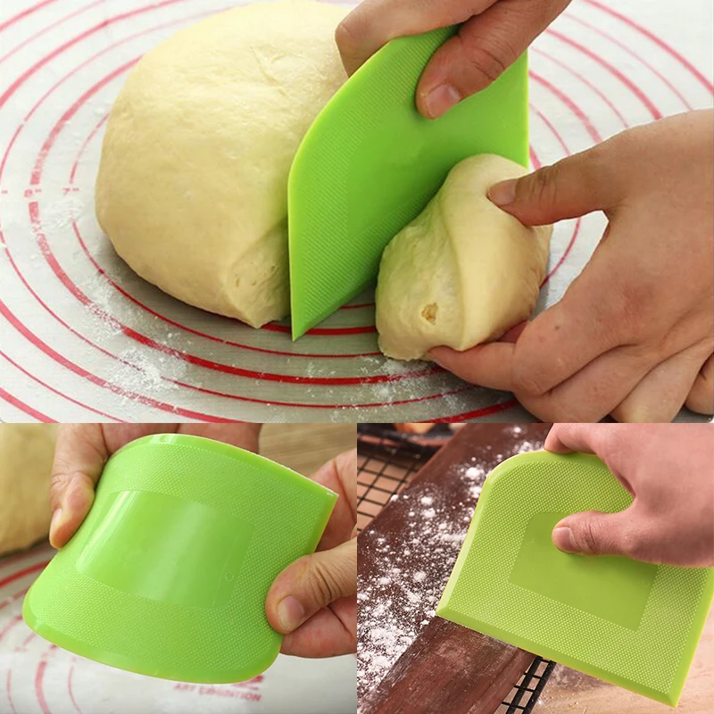 

1pcs Hot Sale Cream Smooth Cake Spatula Baking Pastry Tools Dough Scraper Kitchen Butter Knife Dough Cutter
